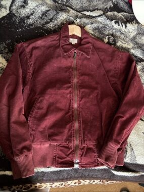 Ag Adriano Goldschmied Women's Burgundy Bomber Jacket